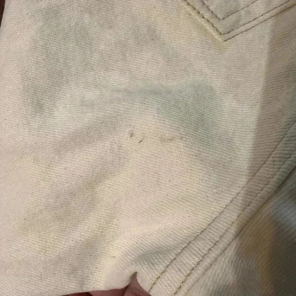 MNG Denim Premium 
Cream Jeans. 
Womens Size 2. 
4 Button Fly - Picture 6 of 6